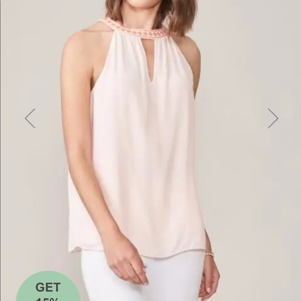 Spartina 449 halter top, beautiful pale peach.